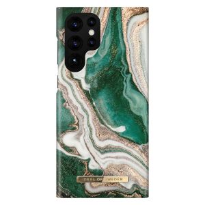 iDeal of Sweden Fashion Backcover Samsung Galaxy S22 Ultra - Golden Jade Marble