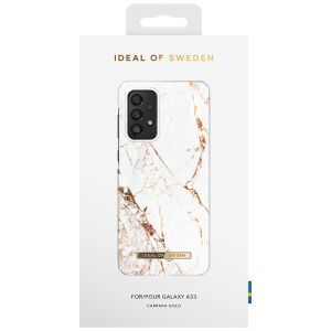 iDeal of Sweden Fashion Backcover Samsung Galaxy A33 - Carrara Gold
