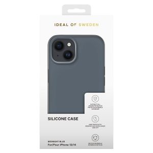 iDeal of Sweden Silicone Case iPhone 14 - Midnight Blue