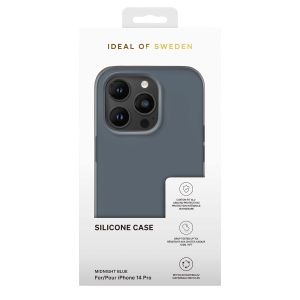 iDeal of Sweden Silicone Case iPhone 14 Pro - Midnight Blue