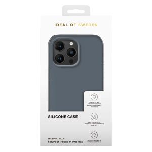 iDeal of Sweden Silicone Case iPhone 14 Pro Max - Midnight Blue