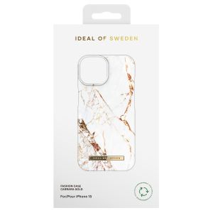 iDeal of Sweden Fashion Backcover iPhone 15 - Carrara Gold