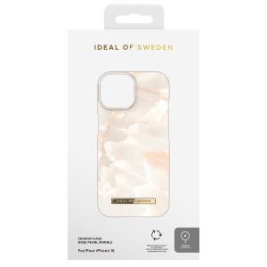 iDeal of Sweden Fashion Backcover MagSafe iPhone 15 - Rose Pearl Marble