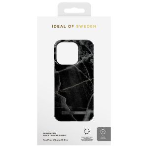iDeal of Sweden Fashion Backcover MagSafe iPhone 15 Pro- Black Thunder Marble
