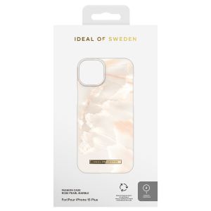 iDeal of Sweden Fashion Backcover MagSafe iPhone 15 Plus - Rose Pearl Marble