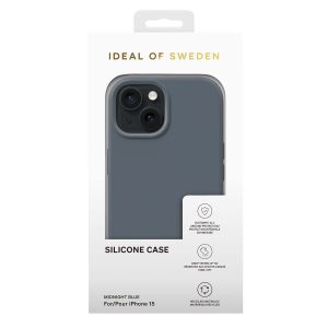 iDeal of Sweden Silicone Case iPhone 15 - Midnight Blue