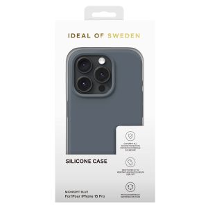 iDeal of Sweden Silicone Case iPhone 15 Pro - Midnight Blue