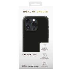 iDeal of Sweden Silicone Case iPhone 15 Pro Max - Black
