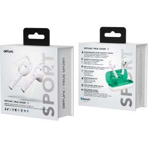 Defunc True Sport - Draadloze oordopjes - Bluetooth draadloze oortjes - Wit