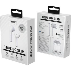 Defunc True Go Slim - Draadloze oordopjes - Bluetooth draadloze oortjes - Wit