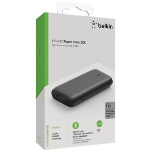 Belkin Boost↑Charge™ USB-C Powerbank - 20.000 mAh - USB-C aansluiting - Zwart