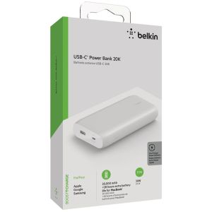 Belkin Boost↑Charge™ USB-C Powerbank - 20.000 mAh - USB-C aansluiting - Wit