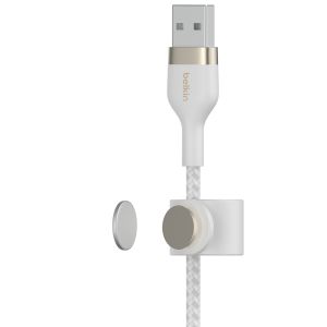 Belkin Boost↑Charge™ USB-A naar Lightning kabel braided siliconen - 2 meter - Wit
