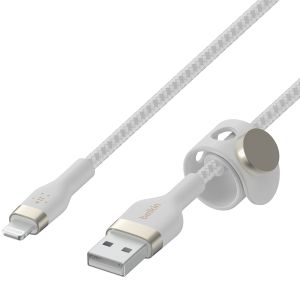 Belkin Boost↑Charge™ USB-A naar Lightning kabel braided siliconen - 2 meter - Wit