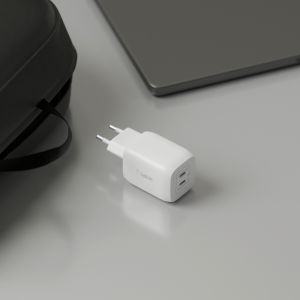 Belkin Boost↑Charge™ GaN Pro Adapter 2 poorts - USB-C - 65W - Wit