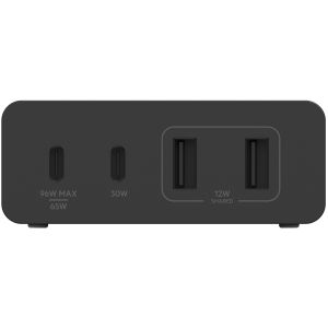 Belkin Boost↑Charge™ GaN Pro Adapter 4 poorts - USB -A (2x) en USB-C (2x) - 108W - Zwart