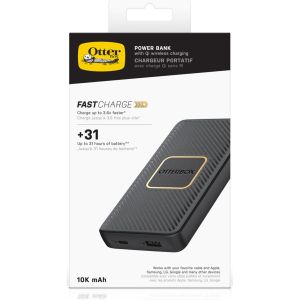 OtterBox Powerbank USB-C - 10.000 mAh - Draadloos opladen - Power Delivery - Zwart