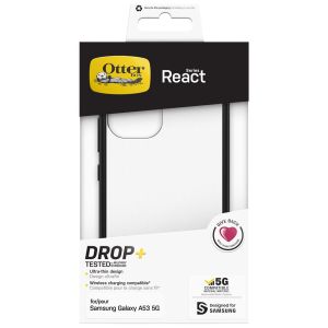 OtterBox React Backcover Samsung Galaxy A53 - Transparant / Zwart