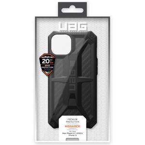 UAG Monarch Backcover iPhone 14 - Carbon Fiber