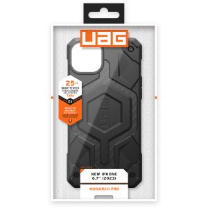 UAG Monarch Pro Backcover iPhone 15 Plus - Carbon Fiber