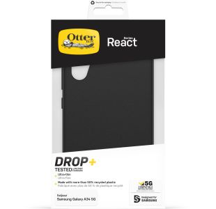 OtterBox React Backcover Samsung Galaxy A34 (5G) - Zwart