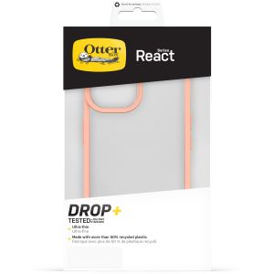 OtterBox React Backcover iPhone 15 - Transparant / Peach