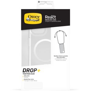 OtterBox React Necklace MagSafe iPhone 15 - Transparant
