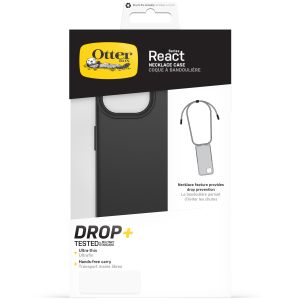 OtterBox React Necklace MagSafe iPhone 15 - Zwart