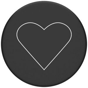PopSockets PopGrip - Afneembaar - White Heart Black