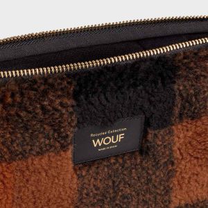 Wouf Teddy - Laptop hoes 13 inch - Laptopsleeve - Brownie