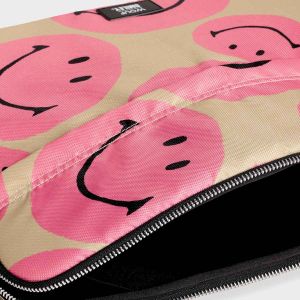 Wouf Laptop hoes 15-16 inch - Laptopsleeve - Smiley Pink