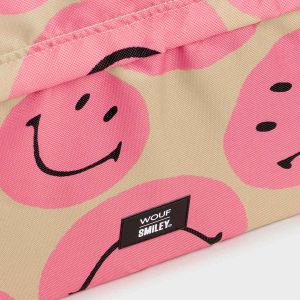 Wouf Laptop hoes 15-16 inch - Laptopsleeve - Smiley Pink