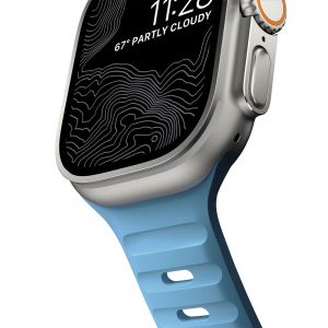 Nomad Sport band FKM Apple Watch Series 1-9 / SE / Ultra (2) - 42/44/45/49 mm - Electric Blue