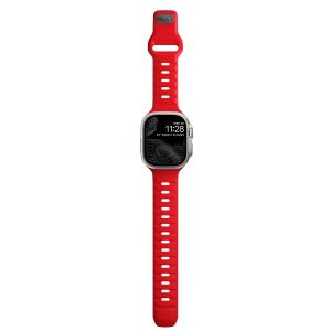 Nomad Sport band FKM Apple Watch Series 1-9 / SE / Ultra (2) - 42/44/45/49 mm - Night Watch Red