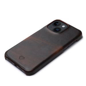 Wachikopa Full Wrap Backcover iPhone 14 - Dark Brown