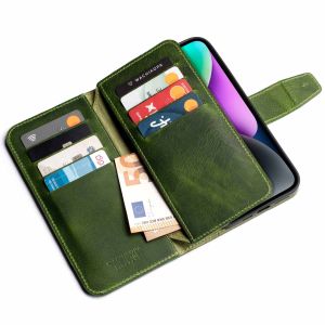 Wachikopa Multi Wallet Bookcase iPhone 14 - Forest Green