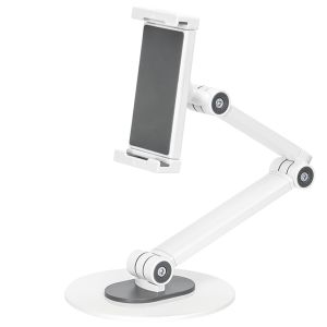 Neomounts Tablethouder bureau - 7 tot 12.9 inch - Flexibele arm - Verstelbaar - Universeel - Wit