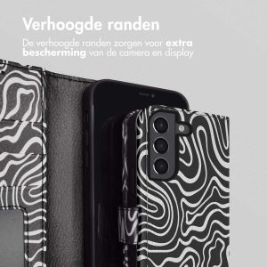 iMoshion Design Bookcase Samsung Galaxy S21 FE - Black And White
