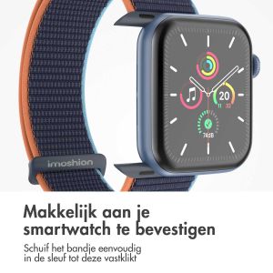 iMoshion Nylon⁺ bandje Apple Watch Series 1-9 / SE - 38/40/41 mm - Dark Navy Blue