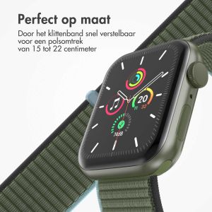 iMoshion Nylon⁺ bandje Apple Watch Series 1-9 / SE - 38/40/41 mm - Dark Olive