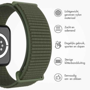 iMoshion Nylon⁺ bandje Apple Watch Series 1-9 / SE - 38/40/41 mm - Army Green
