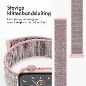 iMoshion Nylon⁺ bandje Apple Watch Series 1-9 / SE - 38/40/41 mm - Pink Sand