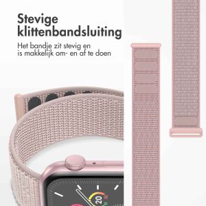 iMoshion Nylon⁺ bandje Apple Watch Series 1-9 / SE - 38/40/41 mm - Light Pink