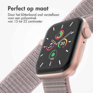 iMoshion Nylon⁺ bandje Apple Watch Series 1-9 / SE / Ultra (2) - 42/44/45/49 mm - Pink Sand