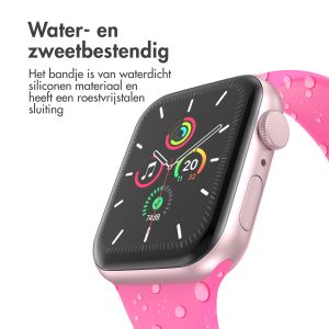 iMoshion Siliconen⁺ bandje Apple Watch Series 1-9 / SE - 38/40/41 mm - Barbie Pink - Maat S/M