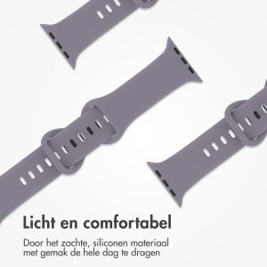 iMoshion Siliconen⁺ bandje Apple Watch Series 1-9 / SE - 38/40/41 mm - Lavender - Maat S/M