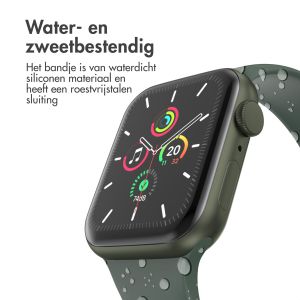 iMoshion Siliconen⁺ bandje Apple Watch Series 1-9 / SE - 38/40/41 mm - Olive - Maat S/M