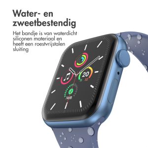 iMoshion Siliconen⁺ bandje Apple Watch Series 1-9 / SE / Ultra (2) - 42/44/45/49 mm - Navy - Maat M/L