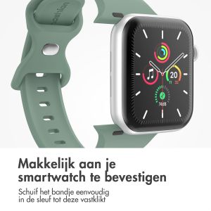 iMoshion Siliconen⁺ bandje Apple Watch Series 1-9 / SE / Ultra (2) - 42/44/45/49 mm - Pine - Maat M/L