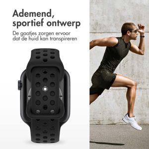 iMoshion Sport⁺ bandje Apple Watch Series 1-9 / SE - 38/40/41 mm - Maat S/M - Zwart